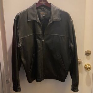 Golden Bear black leather men’s jacket
